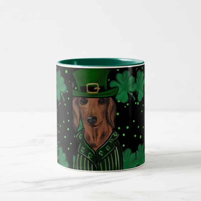 CANECA DE CAFÉ EM DOIS TONS DACHSHUND (Centro)