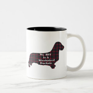 Caneca De Café Em Dois Tons Dachshund Wirehaired BFF Mug