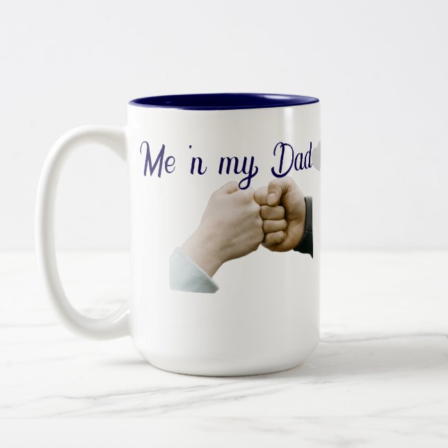 Caneca De Café Em Dois Tons Dad hat (Esquerda)