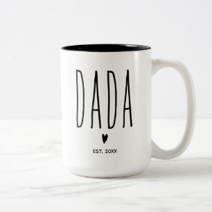 Caneca De Café Em Dois Tons Dada Novo papai Mug