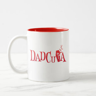Caneca De Café Em Dois Tons Dadcula Dracula, Pai de Correspondência da Família
