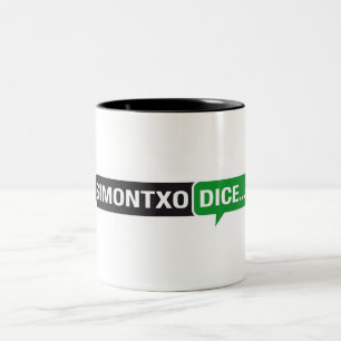Caneca De Café Em Dois Tons Dados de Taza Simontxo…