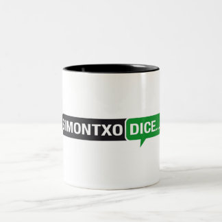 Caneca De Café Em Dois Tons Dados de Taza Simontxo…