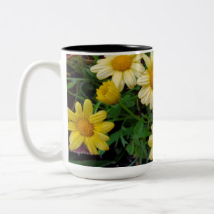 Caneca De Café Em Dois Tons Daisies
