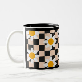 Caneca De Café Em Dois Tons Daisy Coffee Mug