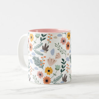 Caneca De Café Em Dois Tons Daisy Flower Mug