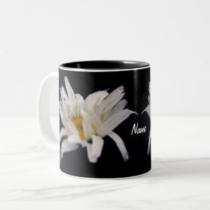 Caneca De Café Em Dois Tons Daisy In Disarray Personalizado