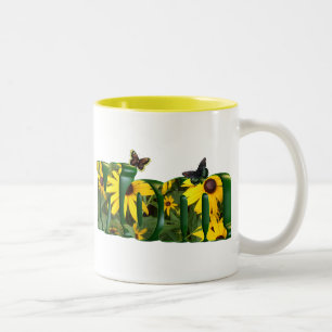 Caneca De Café Em Dois Tons Daisy Mãe Mug