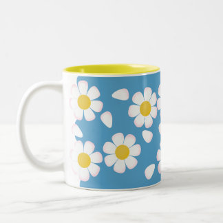 Caneca De Café Em Dois Tons Daisy Sky Springtime Mug