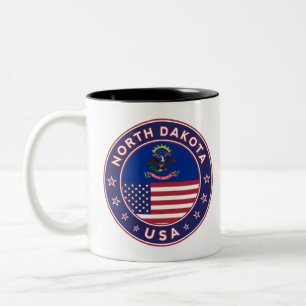 Caneca De Café Em Dois Tons Dakota do Norte
