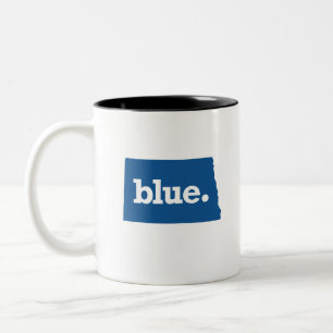 CANECA DE CAFÉ EM DOIS TONS DÁKOTA DO NORTE ESTADO AZUL