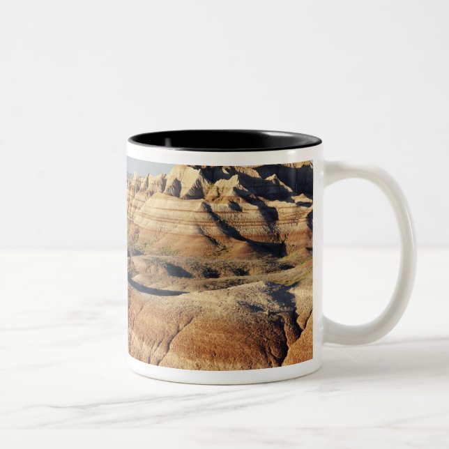 Caneca De Café Em Dois Tons Dakota do Sul, Parque Nacional Badlands, Badlands (Direita)