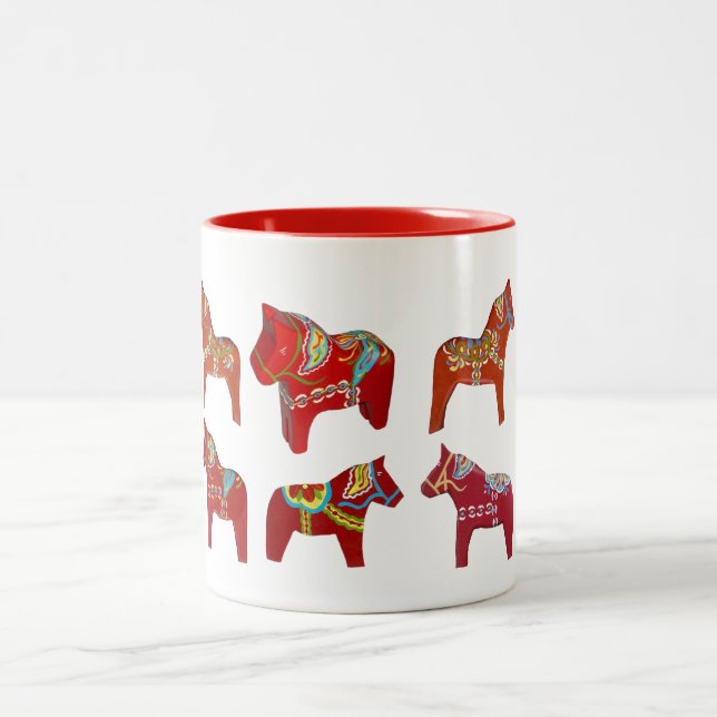 Caneca De Café Em Dois Tons Dala Horse Collectors Mug (Centro)