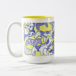 Caneca De Café Em Dois Tons Dala Horse Mug