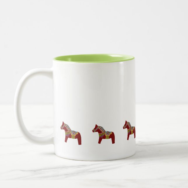 Caneca De Café Em Dois Tons Dala Horses Mug (Esquerda)