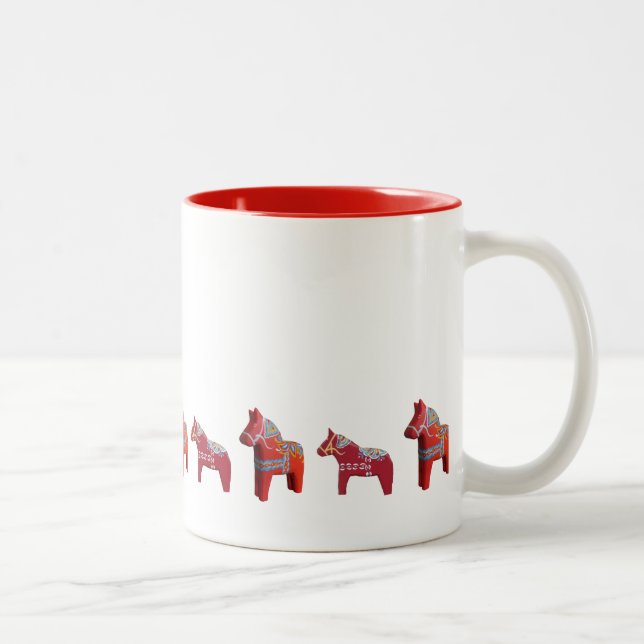 Caneca De Café Em Dois Tons Dala Horses Mug (Direita)