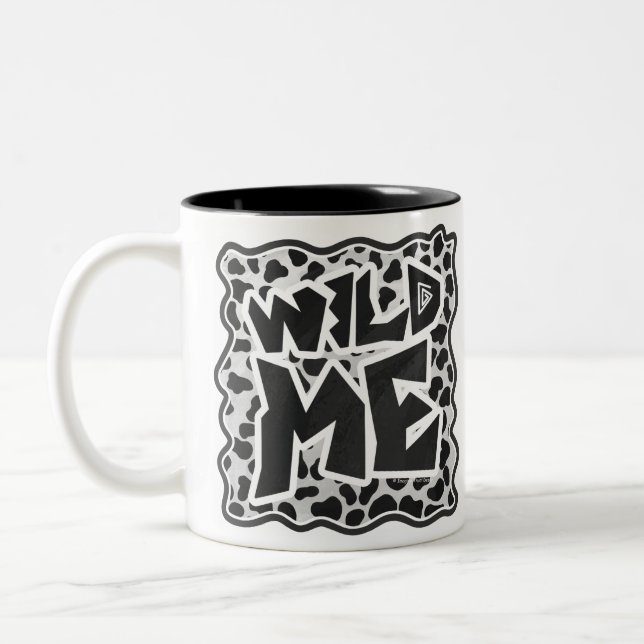 Caneca De Café Em Dois Tons Dalmácia Black and White com Wild Me (Esquerda)