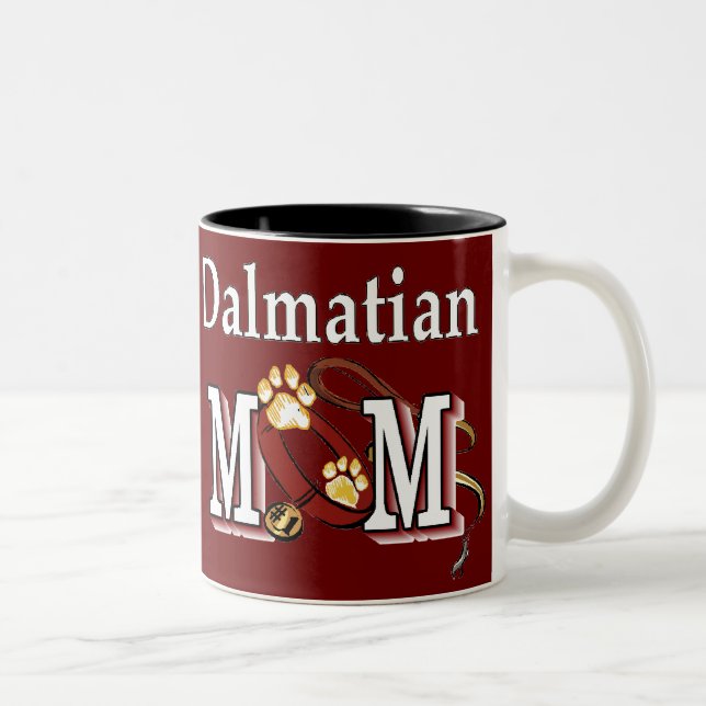 Caneca De Café Em Dois Tons Dalmaciana Mãe Darks (Direita)