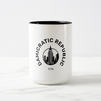 Caneca De Café Em Dois Tons Damicratic Mug