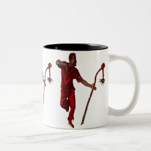 CANECA DE CAFÉ EM DOIS TONS DANÇA DE ELEGGUA POR LIZ LOZ