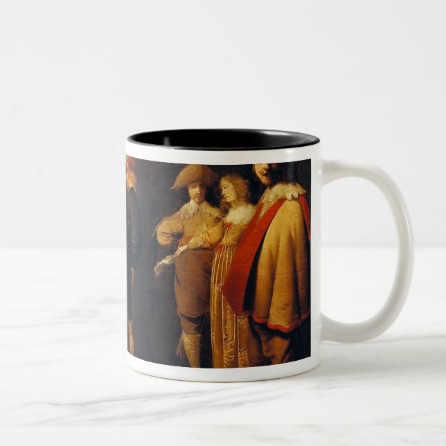 Caneca De Café Em Dois Tons Dança dos atores da farsa (Direita)