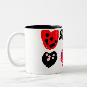 Caneca De Café Em Dois Tons Dança efervescente do dia dos namorados picante 