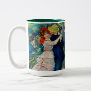 Caneca De Café Em Dois Tons Dança em Boudonal Pierre Renoir