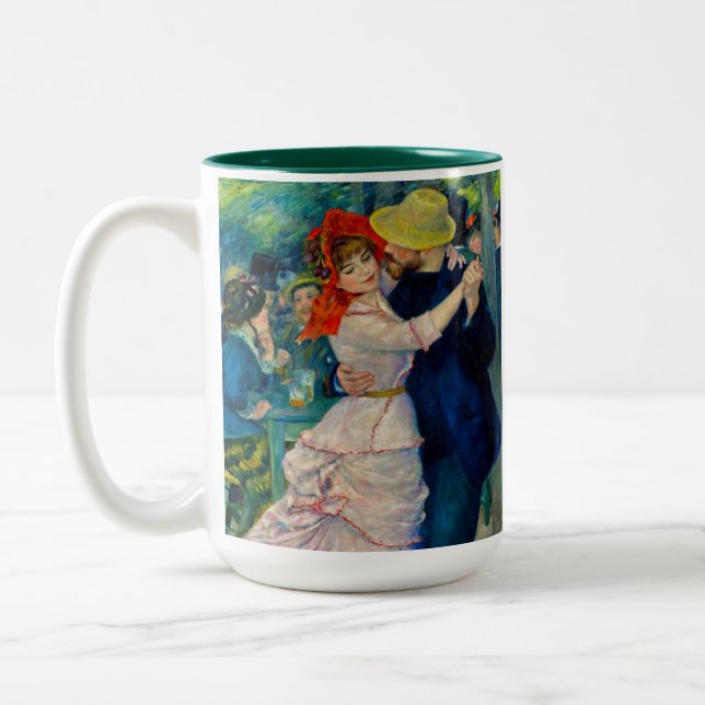 Caneca De Café Em Dois Tons Dança em Boudonal Pierre Renoir (Esquerda)