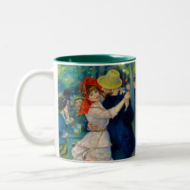 Caneca De Café Em Dois Tons Dança em Boudonal Pierre Renoir (Esquerda)