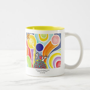 Caneca De Café Em Dois Tons Dança em Moonbeams