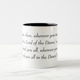 Caneca De Café Em Dois Tons Dança Irlandesa - Coro do Senhor da Dança