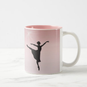 Caneca De Café Em Dois Tons Dançarino de balé
