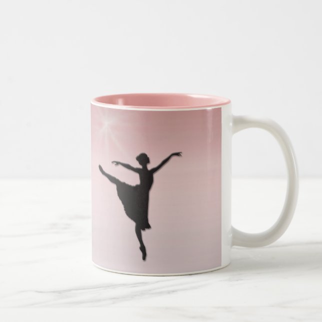 Caneca De Café Em Dois Tons Dançarino de balé (Direita)