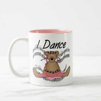 Caneca De Café Em Dois Tons Dançarino de balé do urso