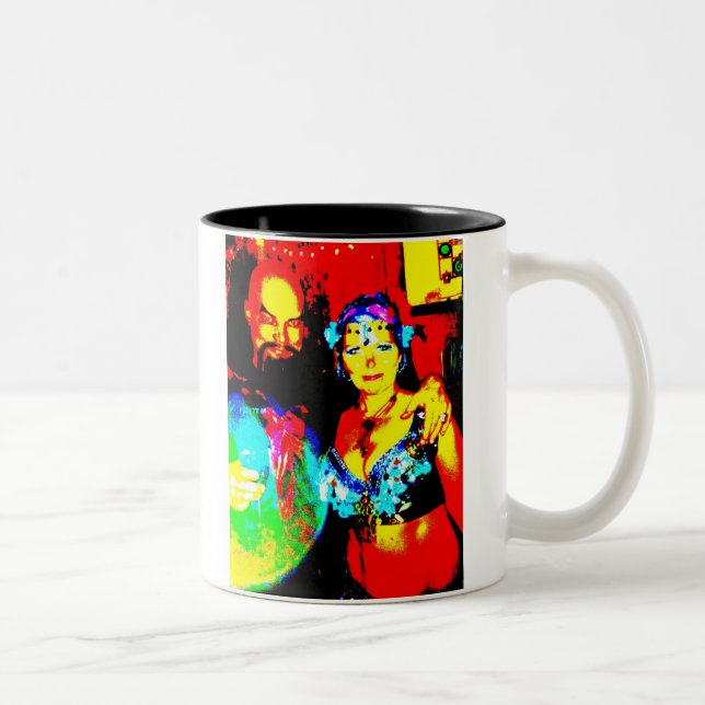 Caneca De Café Em Dois Tons Dançarino de barriga e Ming (Direita)