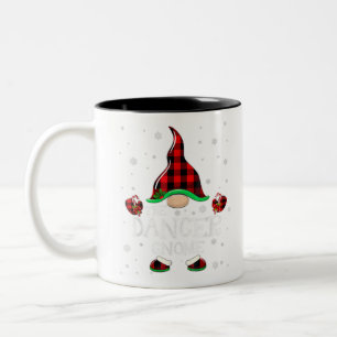 Caneca De Café Em Dois Tons Dancer Gnome Buffalo Plaid Matching Family Christm