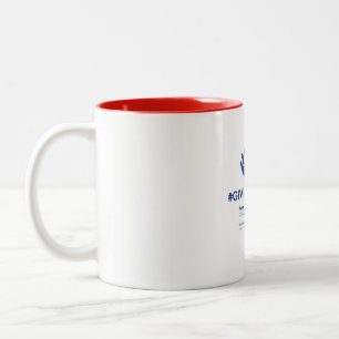 Caneca De Café Em Dois Tons Dando Mug na Terça