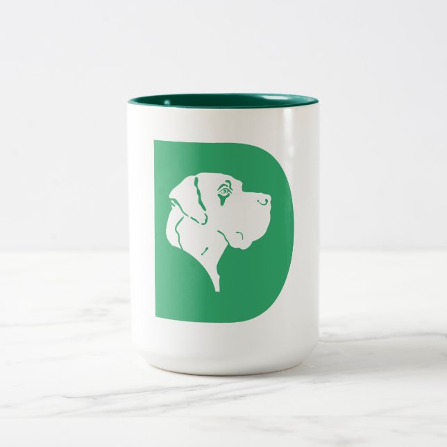 Caneca De Café Em Dois Tons Dane D Logo Grande (Centro)