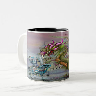 Caneca De Café Em Dois Tons Dark Fantasy Art, Café De Dois Toneladas