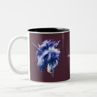 Caneca De Café Em Dois Tons Dark Fantasy Unicorn Coffee Mug