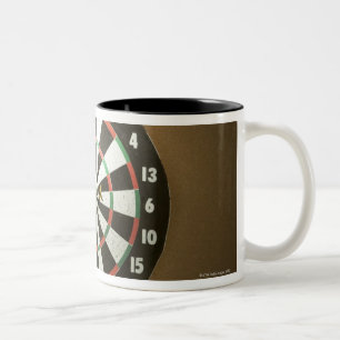 Caneca De Café Em Dois Tons Dartboard 3