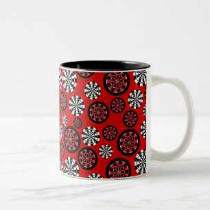 Caneca De Café Em Dois Tons Dartboards do Mod