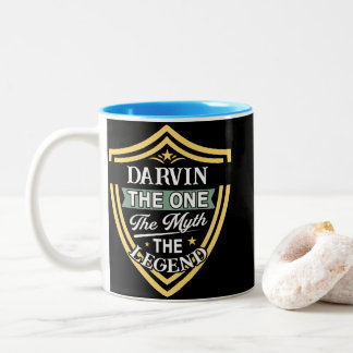 Caneca De Café Em Dois Tons Darvin The One The Myth The Legend