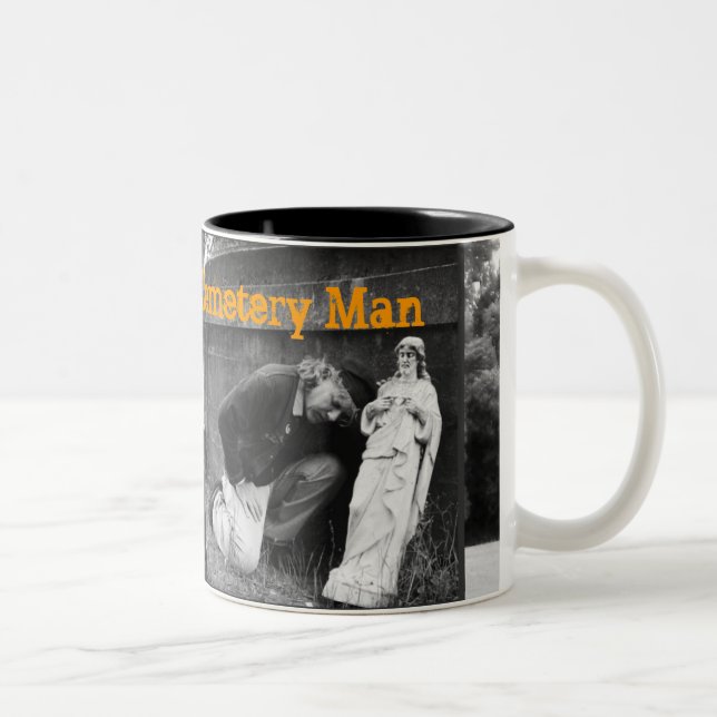 Caneca De Café Em Dois Tons Daryl Darko - homem do cemitério (Direita)