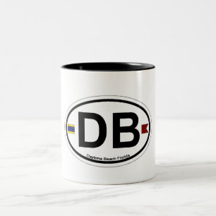 Caneca De Café Em Dois Tons Daytona Beach.