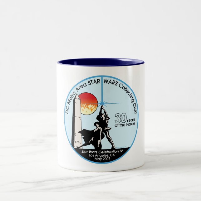 Caneca De Café Em Dois Tons DCSWCC C4 Large Mug (Centro)