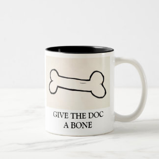 CANECA DE CAFÉ EM DOIS TONS DÊ AO DOC UM OSSO