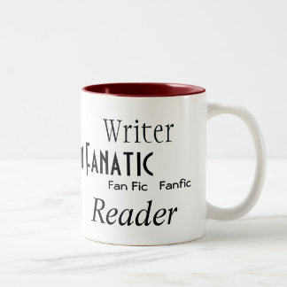 Caneca De Café Em Dois Tons De "fanático da ficção fã "