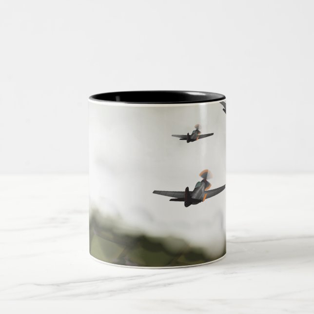 Caneca De Café Em Dois Tons Dê-lhes o inferno (Centro)