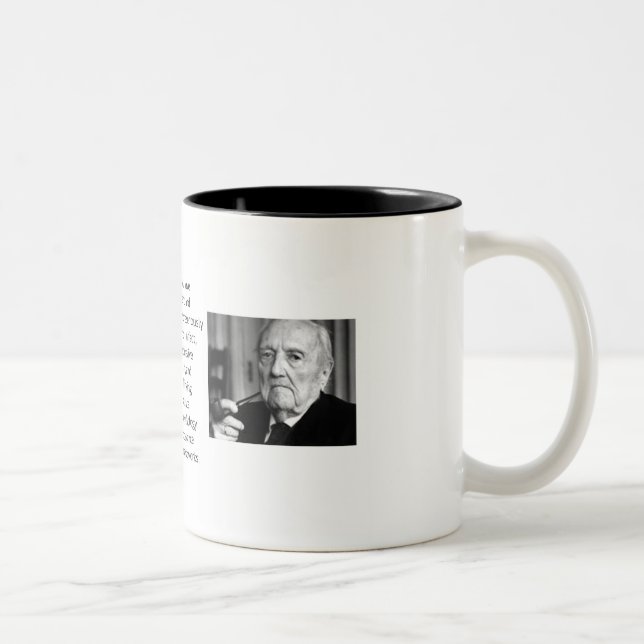 Caneca De Café Em Dois Tons De-mythologicalize Rudolf Karl Bultmann (Direita)